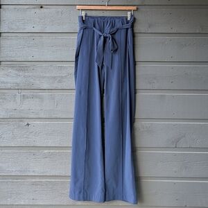 Athleta Destination Wide Leg Pant Navy Blue Size 4